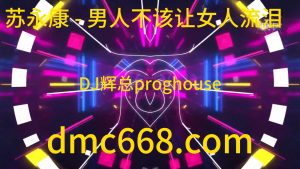 苏永康 - 男人不该让女人流泪（DJ辉总proghouse ReMix)-DMC视频舞曲